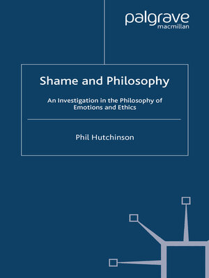 cover image of Shame and Philosophy